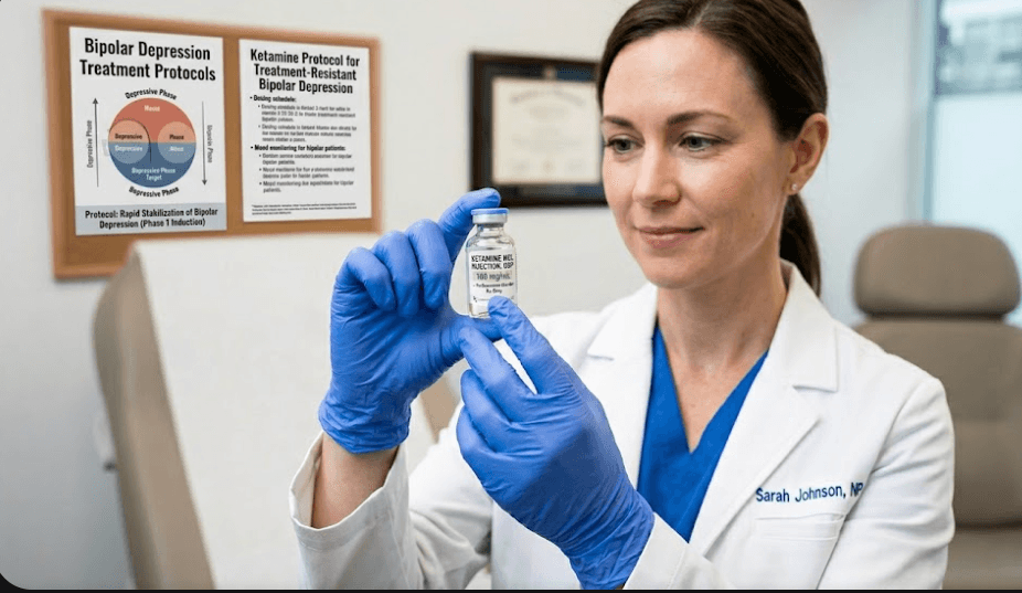 ketamine for bipolar depression, ketamine vial, ketamine for nerve pain, treatment-resistant bipolar depression, ketamine infusion benefits.